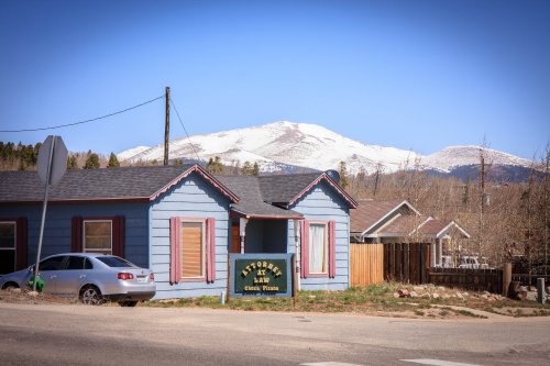 Mount Silverheels above the local lawyer's office